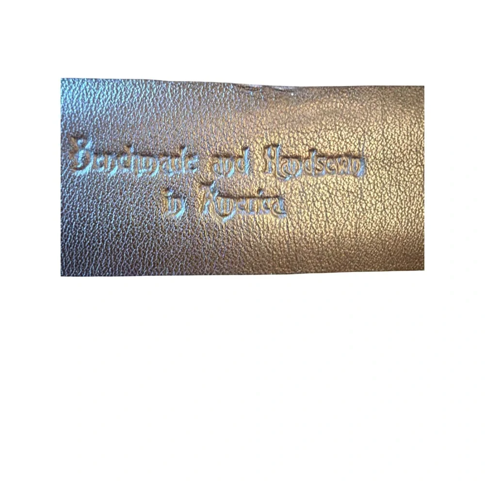 Bill Lavin Belt Brown Italian Calfskin Soft Collections 38/95 Dress Leather